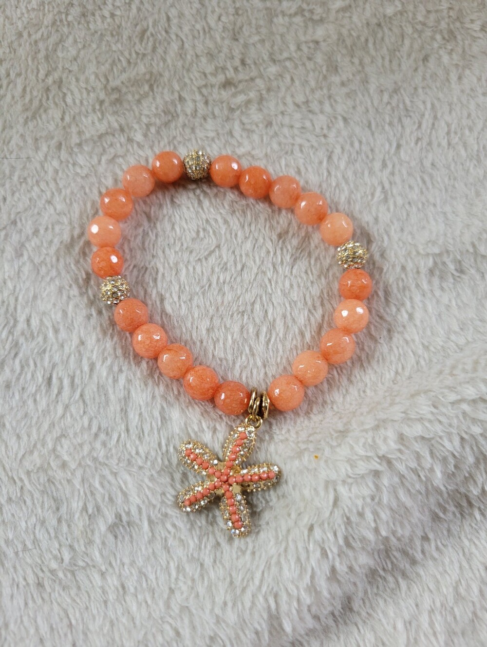 Tommy Bahama | Cute Pave Coral Starfish Charm Stretch Bracelet - Picture 9 of 9
